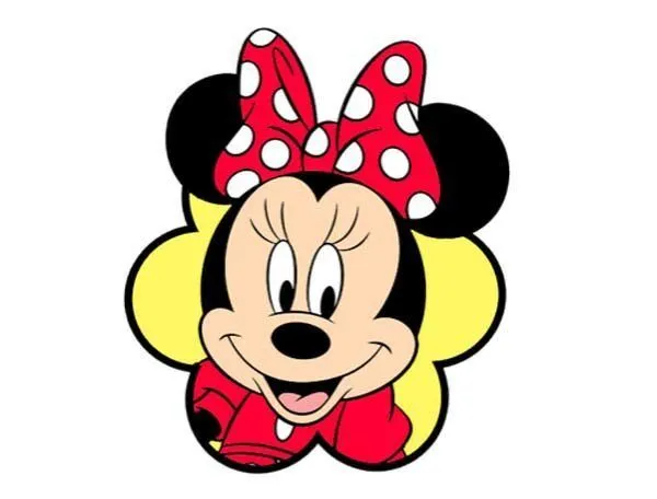 Cara de Minnie Mouse para imprimir y hacer manualidades