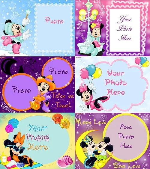 Minnie Mouse Psd Frame Free Photoshop Templates | Minnie Mouse ...