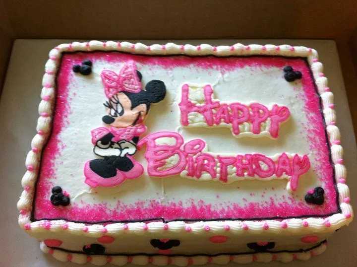 Minnie Mouse Sheet cake | my cakes | Pinterest | Sheet Cakes ...