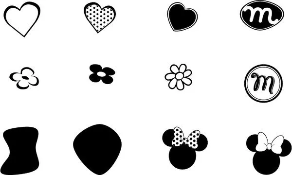 Minnie mouse 0 Vector logo - vectores gratis para su descarga gratuita