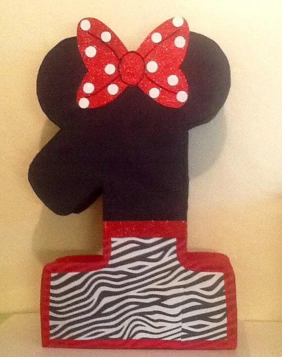 Minnie mouse zebra. Minnie mouse pinata. Minnie by aldimyshop
