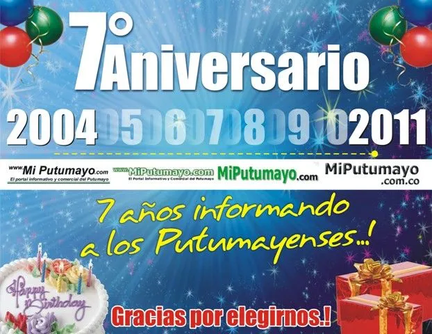MiPutumayo.com.co – Séptimo Aniversario!!! | MIPUTUMAYO.com.co