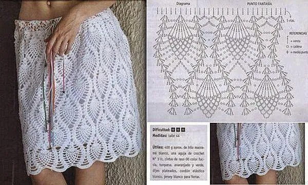 Mira que linda falda! - explicación en video | Crochet y Dos agujas