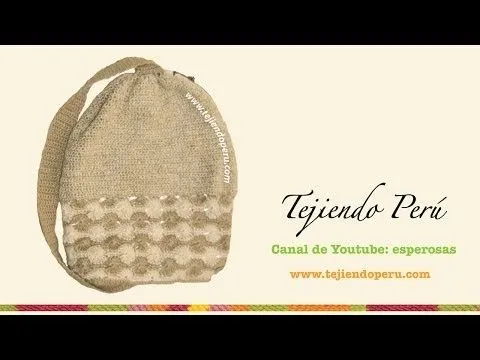 Mochila tejida en crochet - YouTube