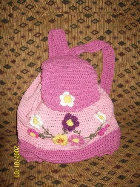 Mochila crochet flores | Crochet Rosmary | Pinterest | Crochet
