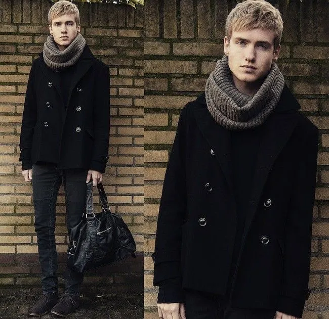 Moda para hombres: las maxi bufandas para el frío invernal