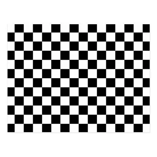 Modelo a cuadros blanco y negro tarjetas postales | Zazzle Modelo a cuadros blanco y negro tarjetas postales | Zazzle