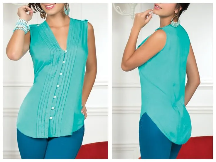 modelos de blusas de chifon patrones - Buscar con Google | blusas ...