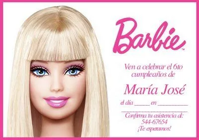 Modelos de invitaciones para tu fiesta de Barbie | Fiesta101 Modelos de invitaciones para tu fiesta de Barbie | Fiesta101