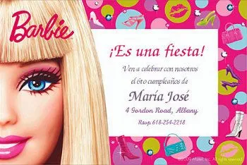 Modelos de invitaciones para tu fiesta de Barbie | Fiesta101 Modelos de invitaciones para tu fiesta de Barbie | Fiesta101