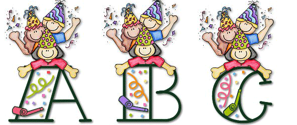 Letras de Cumpleaños para imprimir | Dibujos para Niños