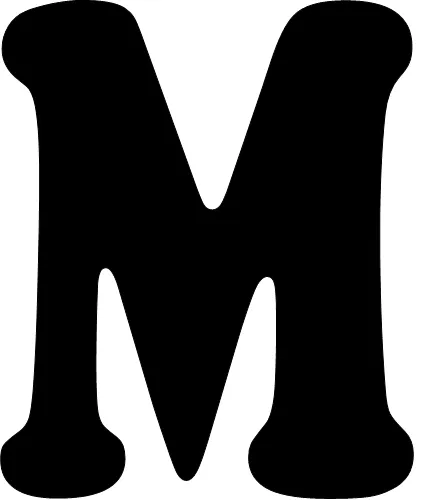 Tarefinhas: Modelos de letras de A a M para mural