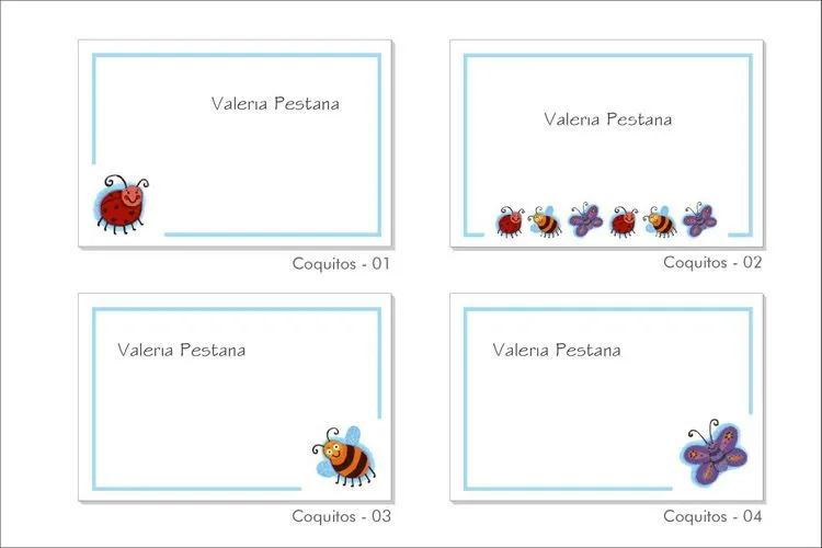 Modelos de tarjetas de presentacion infantiles - Imagui