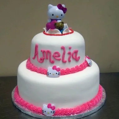Modelos de tortas en glase de Hello Kitty - Imagui