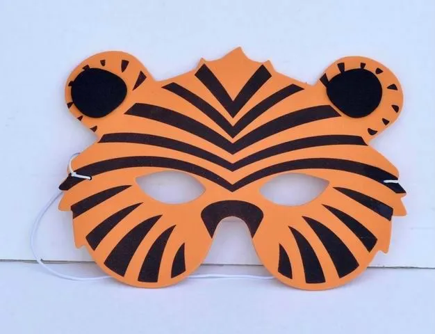 Mascaras de tigre de foami faciles de hacer - Imagui