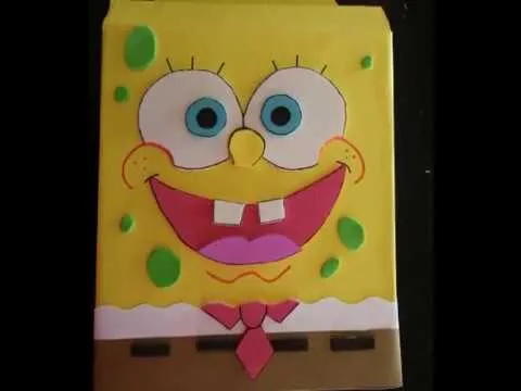 Como hacer dulceros de spongebob - Imagui