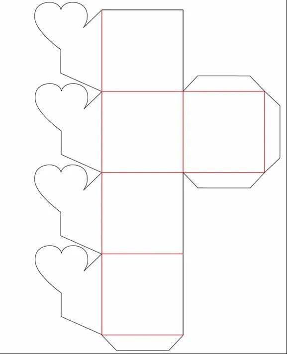 caja-flor-molde.jpg (577×712) | Cajas | Pinterest | Patrones and ...