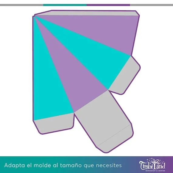 Molde Cajita Pirámide / Plantilla Box - Etsy México