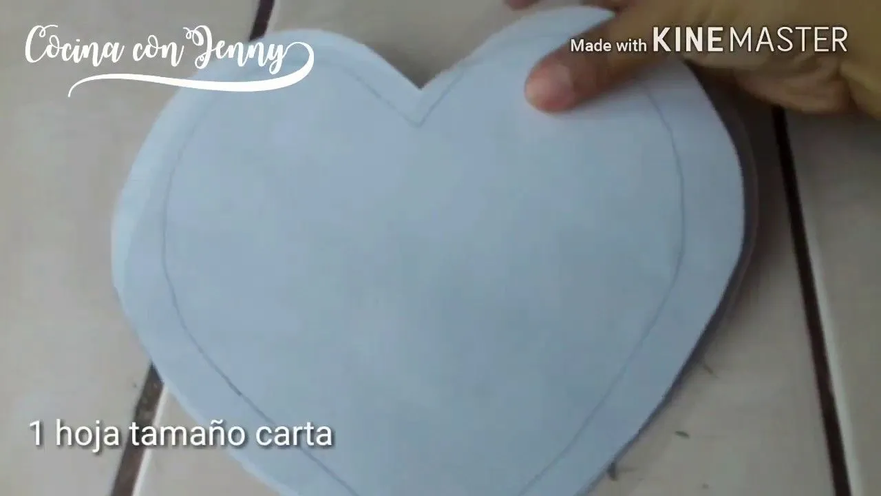 Cómo hacer un molde de corazón. How to make a heart pan/plantilla/Cocina con Jenny - YouTube Cómo hacer un molde de corazón. How to make a heart pan/plantilla/Cocina con Jenny - YouTube