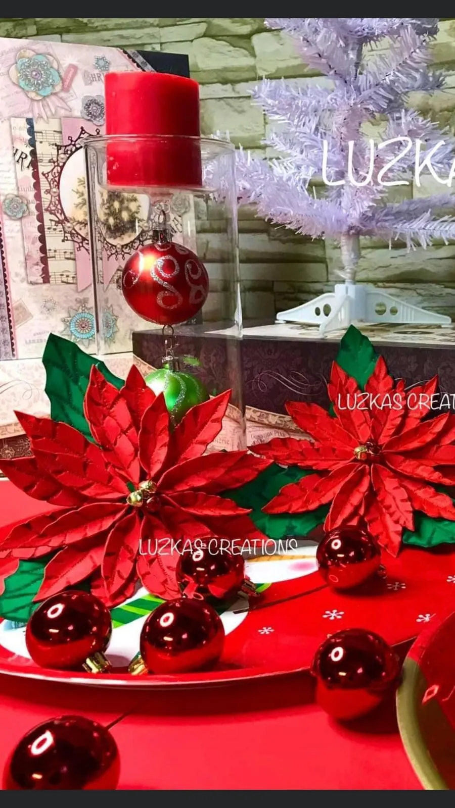 Molde Flor de navidad en foami - Luzka's Creations Molde Flor de navidad en foami - Luzka's Creations
