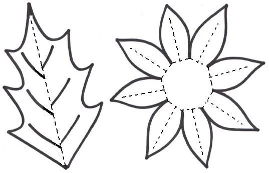 Plantillas de flores de papel - Imagui