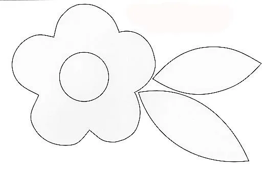 Molde de una flor para imprimir - Imagui