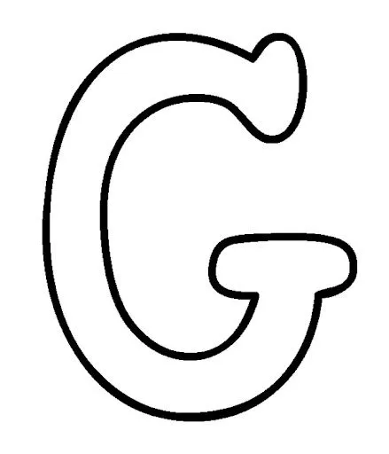 Molde de letra G - Imagui