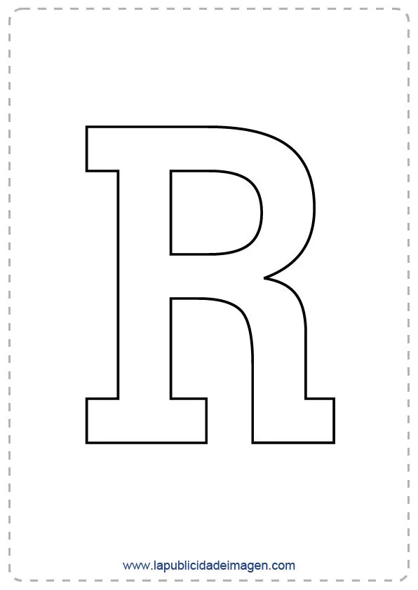 molde de letras r en 2023 | Plantillas de letras, Moldes de letras, Letras