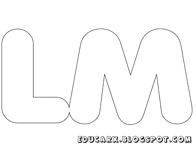 Molde para hacer letras grandes - Imagui