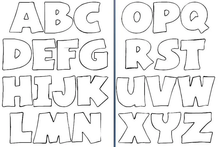 Molde de letras para imprimir y recortar - Imagui | letreros ...