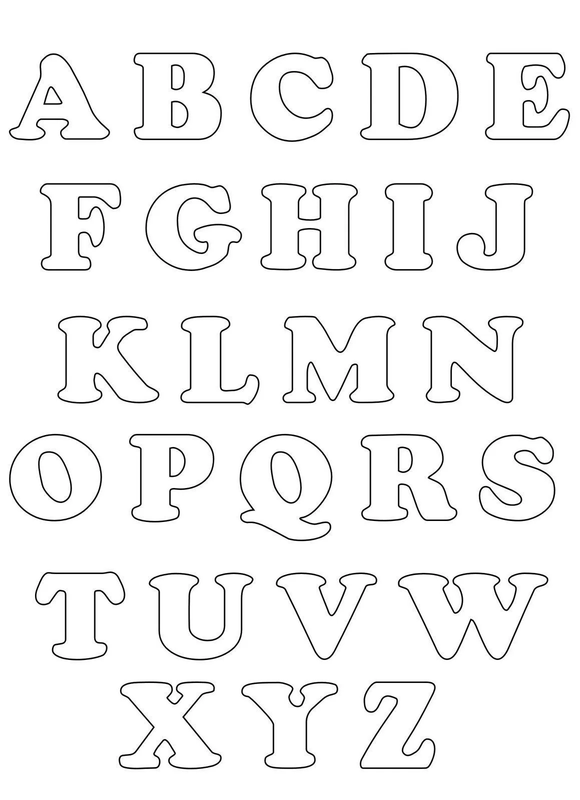 molde de letras | Lettering, Letter stencils, Lettering alphabet