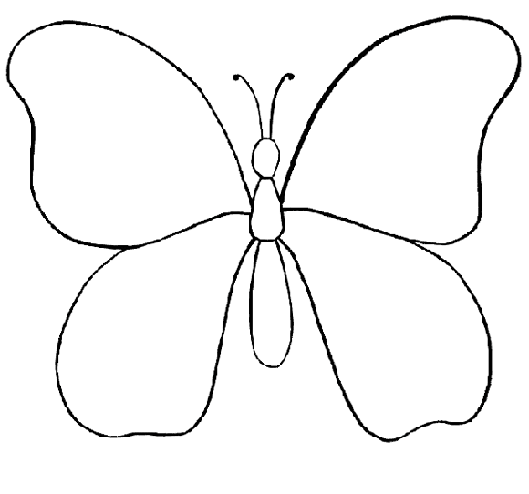 Molde para dibujar mariposa - Imagui