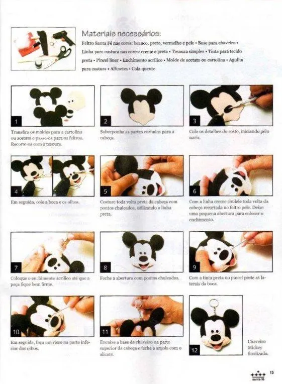 Molde Mickey Mouse foami - Imagui