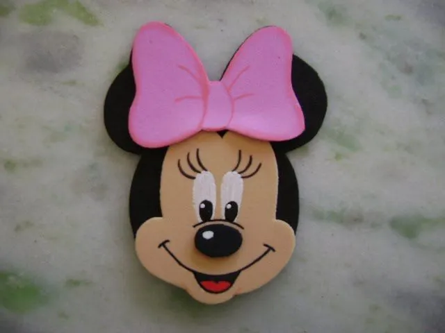 Caras de Minnie Mouse en foami - Imagui