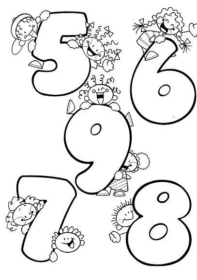 Moldes de números de 0 a 9 para imprimir - Imagui