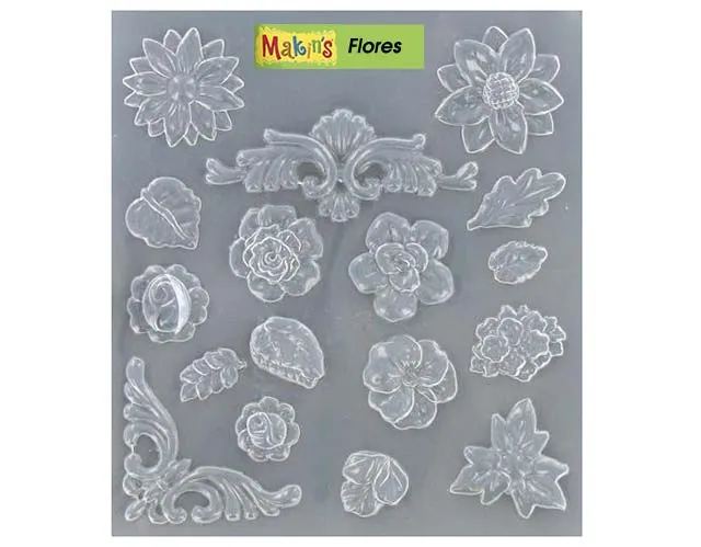 Molde plástico Flores de Makin's | Arcilla de Metal | Tienda de ...