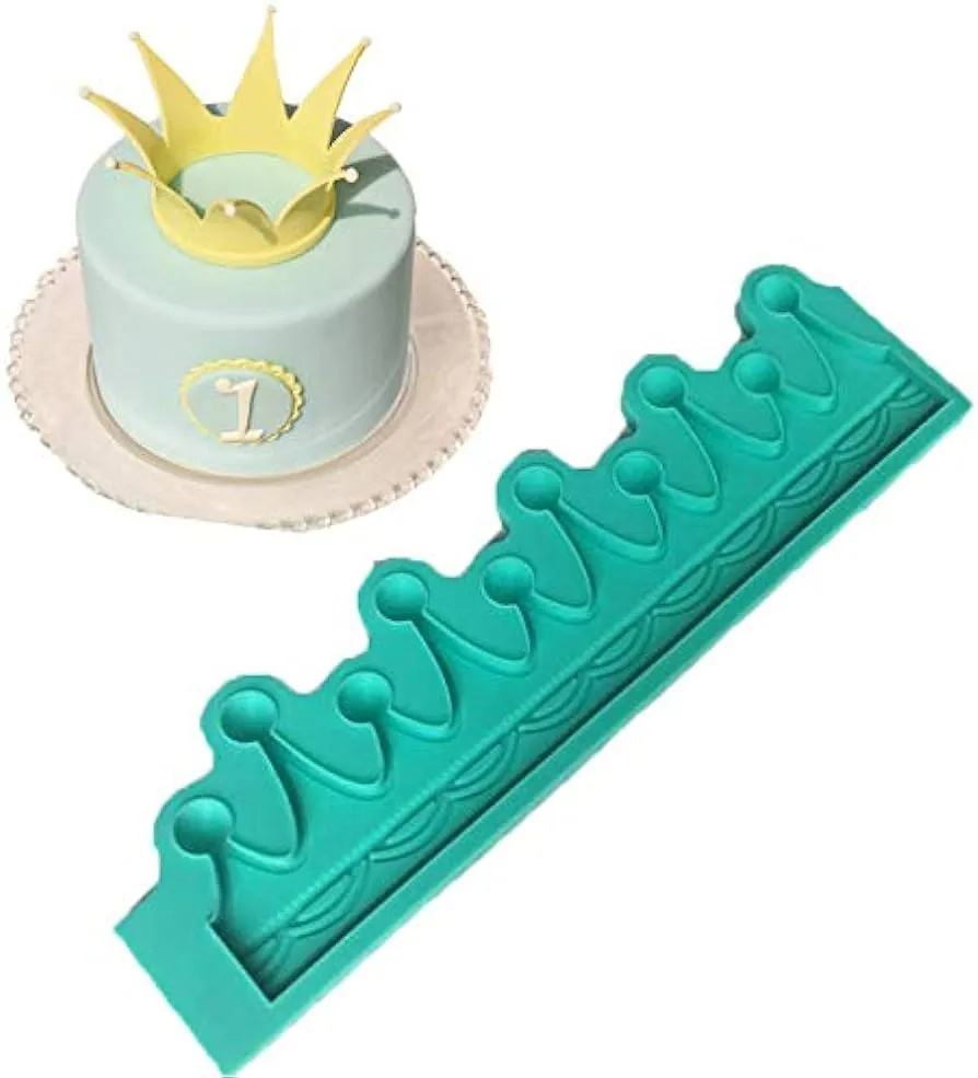 Molde de silicona con forma de corona para decoración de tartas, para  cumpleaños de niños de princesas de príncipe : Amazon.com.mx: Hogar y Cocina