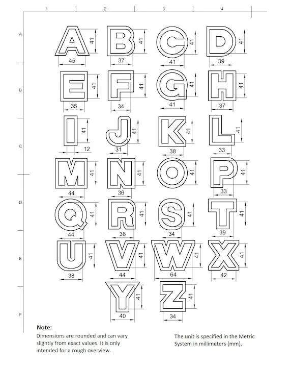 Molde de silicona para letras del alfabeto A-Z colgante para - Etsy España