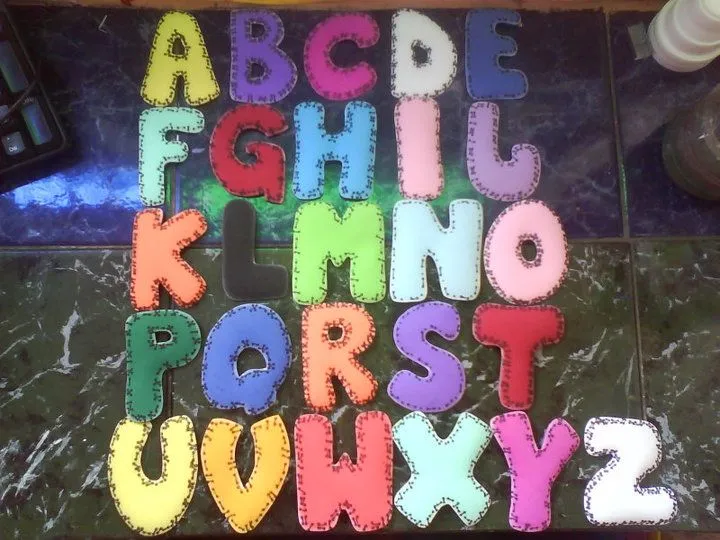 Moldes del abecedario para hacer letras en foami (1) | ideas de ...