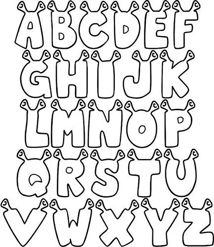 Moldes del alfabeto para imprimir - Imagui