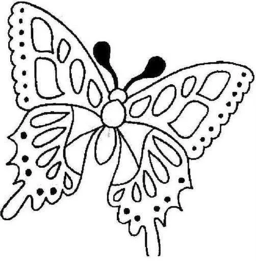 Moldes de bonitas Mariposas para pintar :