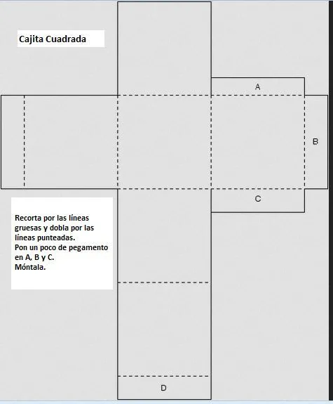 Moldes de cajas cuadradas con tapa - Imagui | CAJAS | Pinterest ...