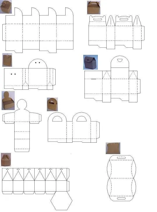 Moldes para hacer cajas de papel corrugado | Bag / Box | Pinterest ...
