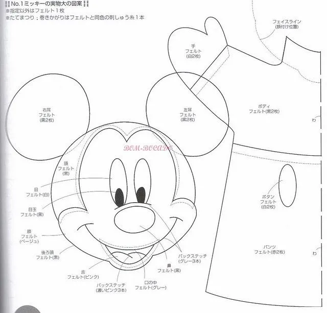 Moldes de la cara de Mickey Mouse para imprimir - Imagui