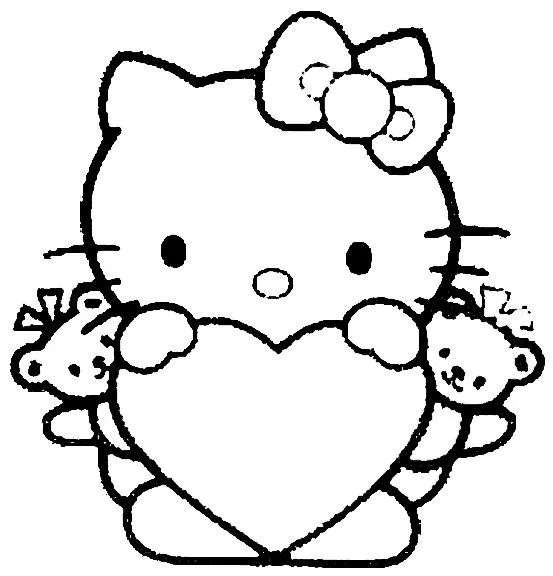Hello Kitty para colorir - Imagui