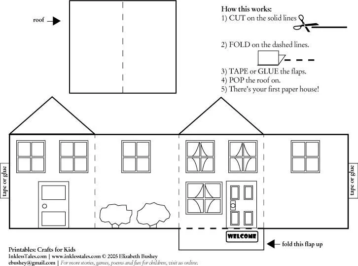 Como hacer casas de papel para maquetas - Imagui