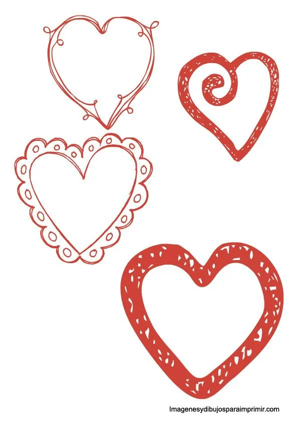 Moldes de corazones para imprimir-Colorear dibujos,letras, Actividades infantiles Moldes de corazones para imprimir-Colorear dibujos,letras, Actividades infantiles