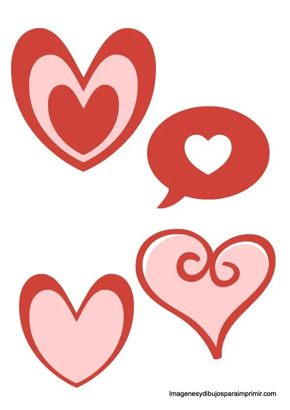 Moldes de corazones para imprimir-Colorear dibujos,letras, Actividades infantiles Moldes de corazones para imprimir-Colorear dibujos,letras, Actividades infantiles