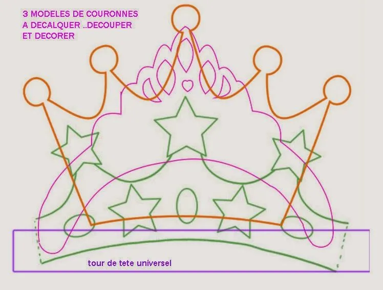 Moldes coronas de princesas Disney - Imagui