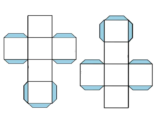 5 moldes de cubos en una hoja (2,4,6,9,12) « PARA JEFATURAS ...
